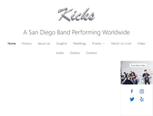 Tablet Screenshot of kicksband.com